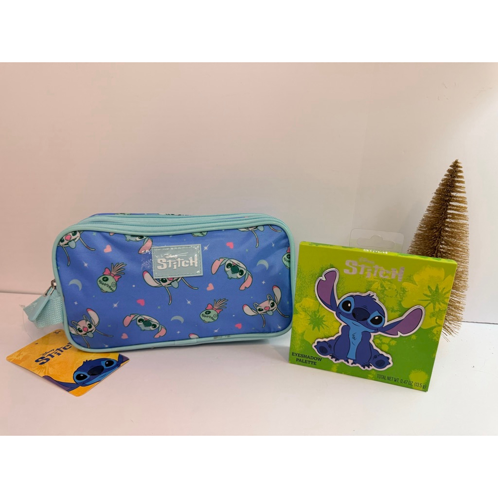 Disney Stitch Makeup Bag + Eyeshadow Palette
